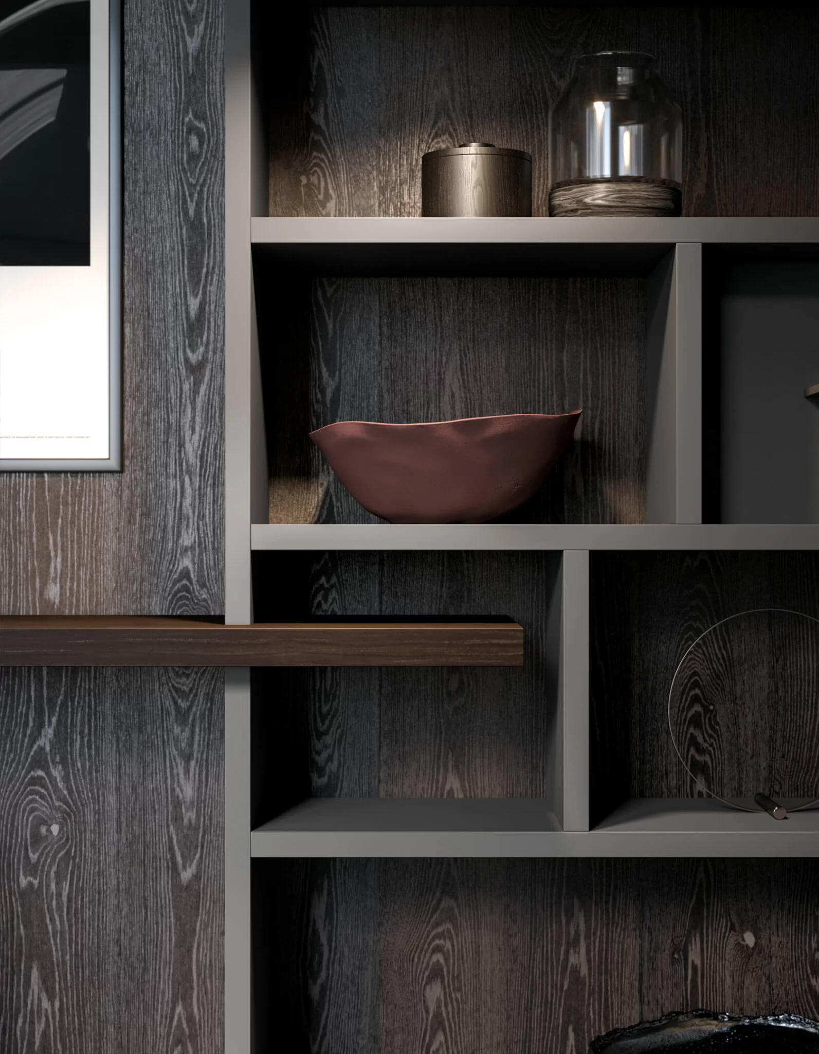 Soggiorno con libreria 02